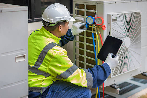 Professional Ductwork Repair technician working in Justin, TX